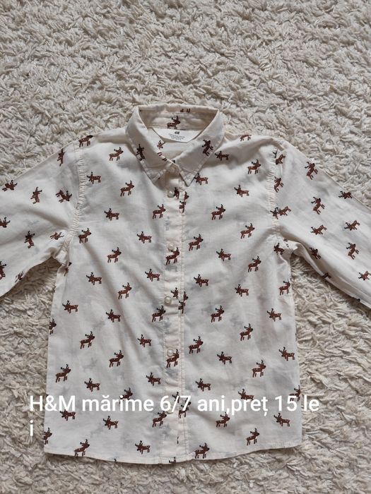Cămăși hm mărime 7/8 ani