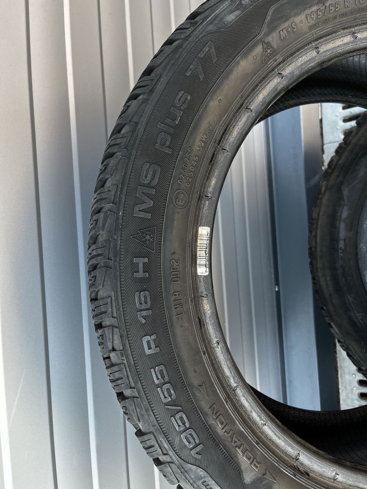 4 бр Зимни гуми 195/55/16/Uniroyal the rain tyre/MSPlus