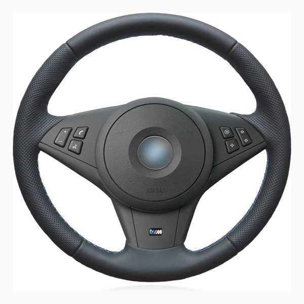 Кожен калъф за волан шиещ BMW E60 / E63 / E64 / M5 / M6 БМВ
