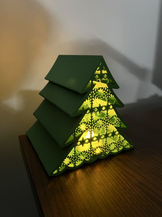 Ornament de Craciun Set Brad Luminat LED