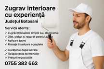 Zugrav interioare cu experiență – Județul Botoșani