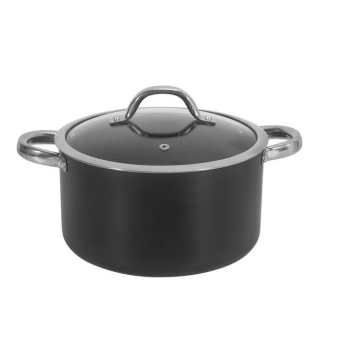 Алуминиева тенджера с мраморно покритие и капак – здравословно готвене