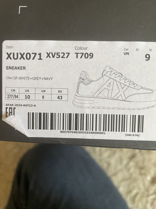 Спорти Обувки Armani Exchange 43 номер