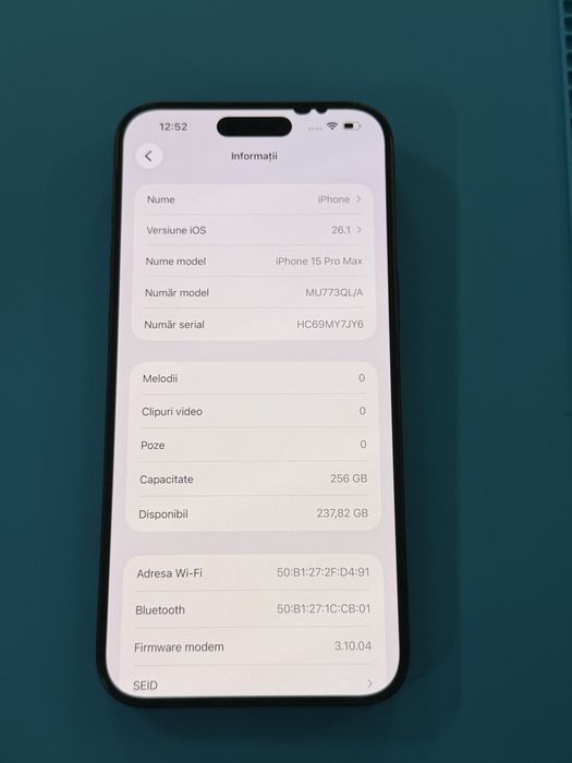 iPhone 15 pro Max Pret 2300 lei