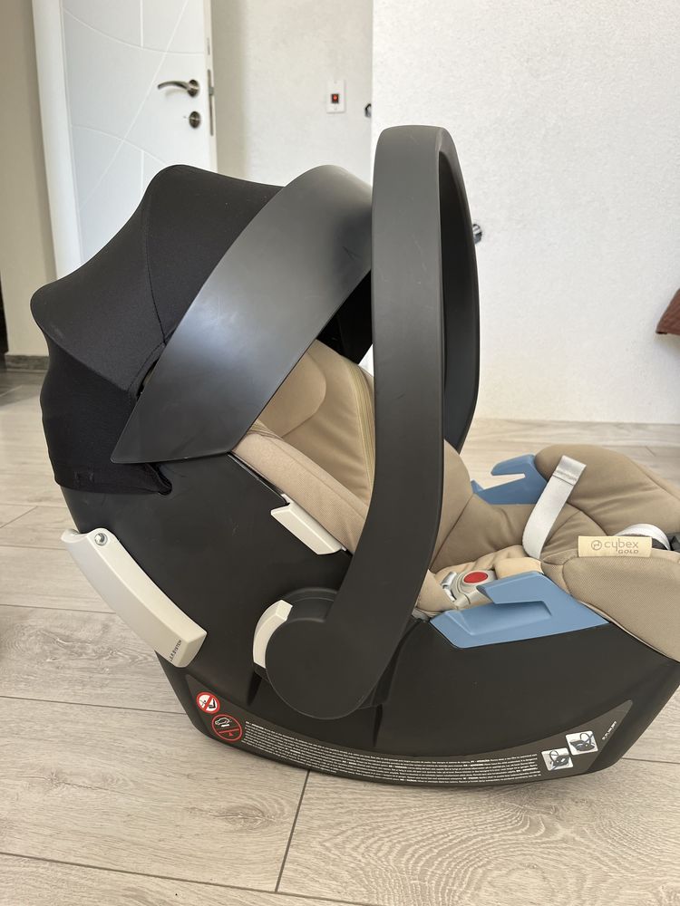 Столче/кошница за кола Cybex Aton M i-Size classic beige