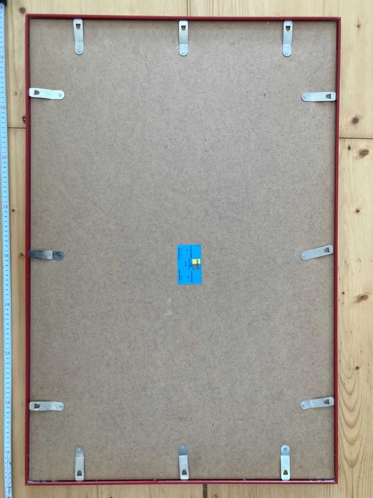 print oficial inramat Friedensreich Hundertwasser rama aluminiu rosie