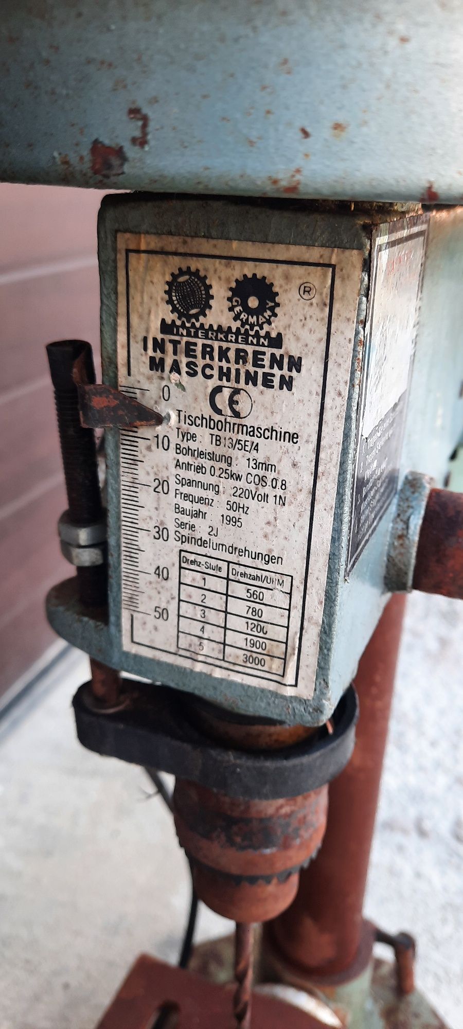 Mașină de găurit cu coloană made in Germany
