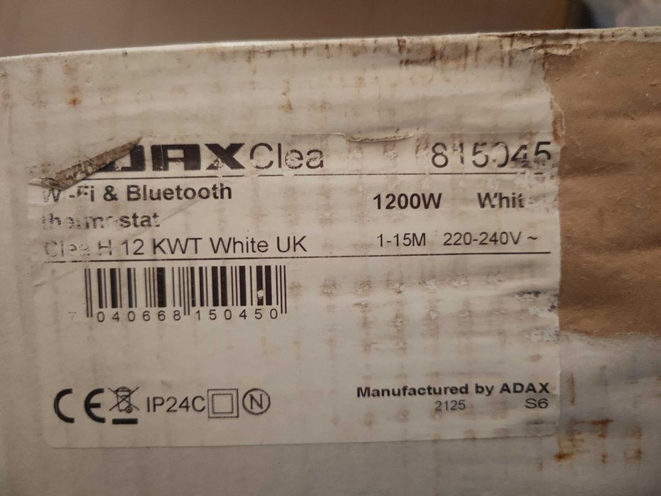 Нов adax wi-fi clea 12 kwt стъклен конвектор адакс