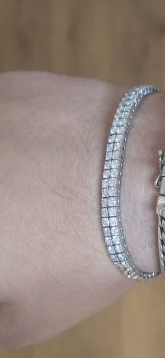 Brățară tenis aur 18k diamante