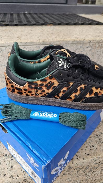 Adidas samba green leopard size 38 tts