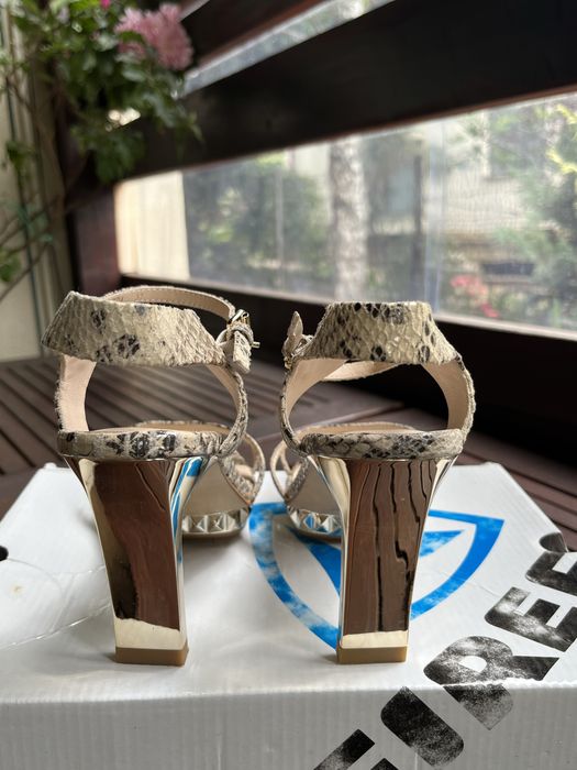 Sandale elegante piele naturala,animal print