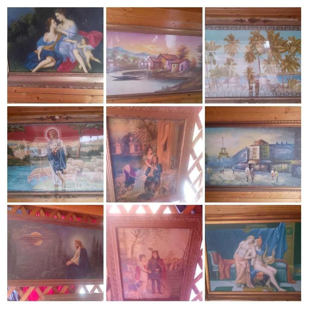 Vând obiecte farfurii tablouri statuete și o masă