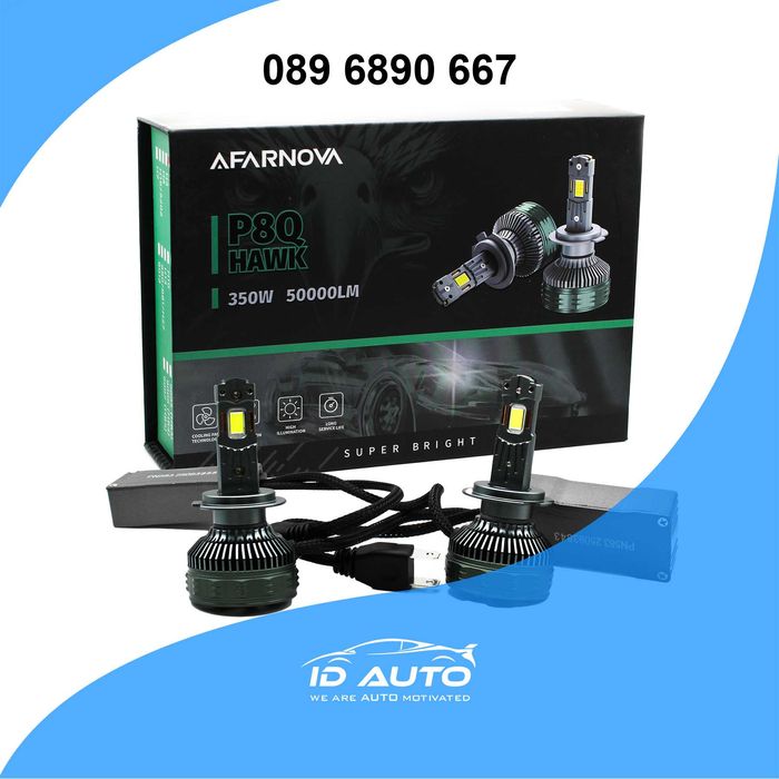 LED Крушки 50000lm Комплект h1, h7, h4, лед, светлини, осветление 160W