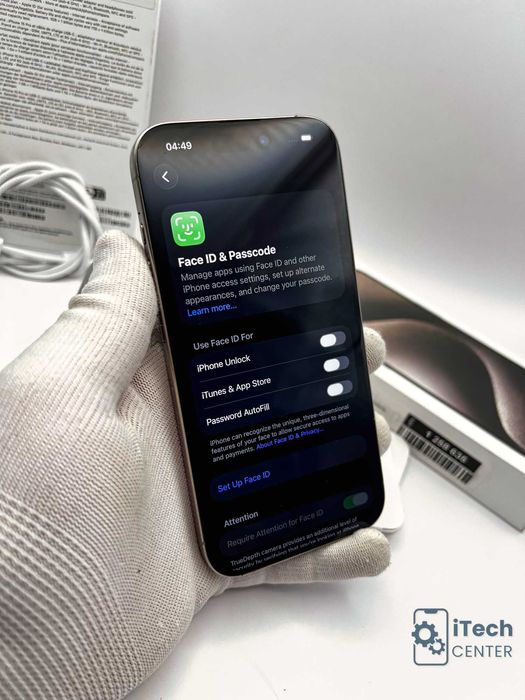 iPhone 15 Pro, 256GB, Natural, 100% батерия, КАТО НОВ, 1г. ГАРАНЦИЯ