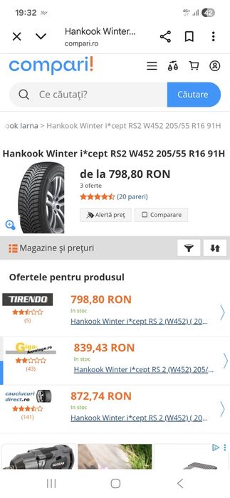 Anvelope 205 55 r16 Hankook Iarnă
