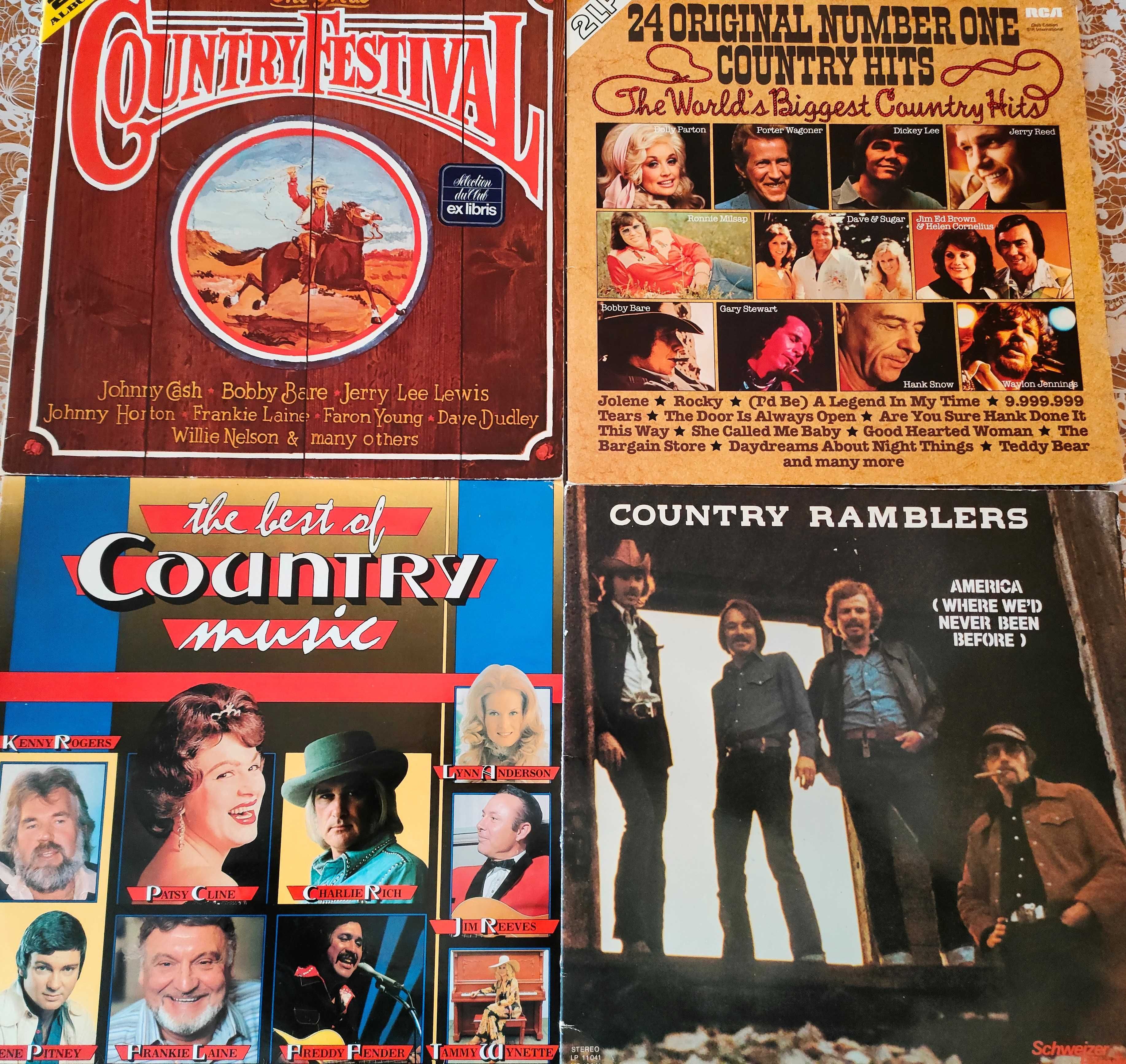 Vinil/vinyl - Country- Jim Reeves,Dave Dudley,George Hamilton,Selectii