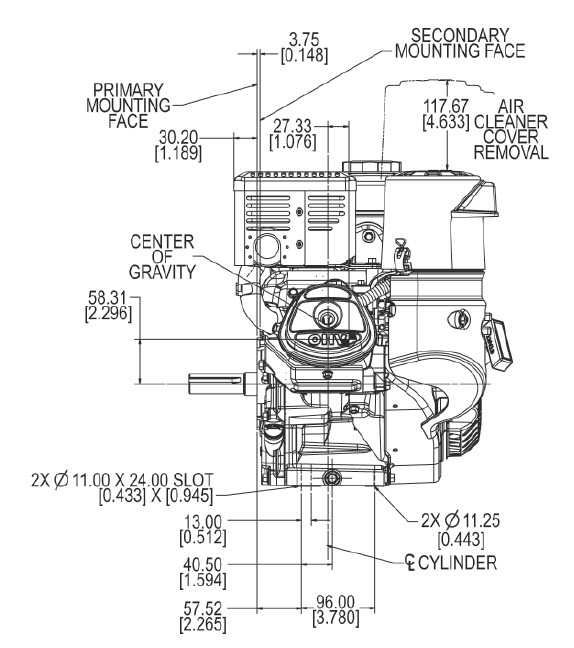 Четиритактов професионален мотор KOHLER Command PRO 9.5 hp