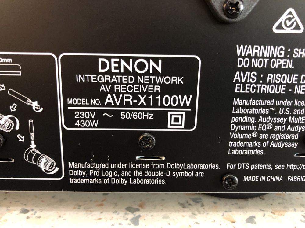 Като нов Denon AVR-X1100 Bluetooth Wi-Fi