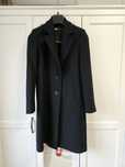 Palton lana negru Zara XS