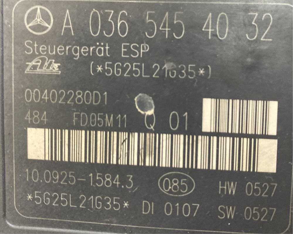 Mercedes w203 2.2cdi 150кс ABS