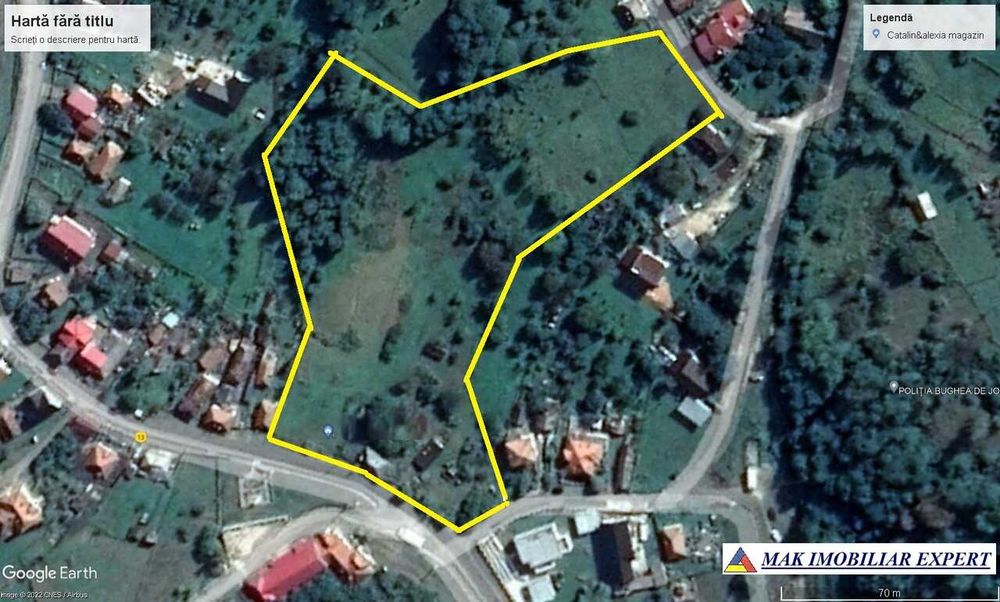 Vand patru loturi teren intravilan Bughea de Jos, Argeș, total 8509 mp
