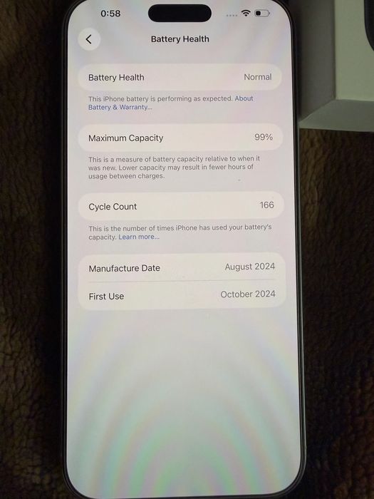 Iphone 16 pro max 512GB white titanium