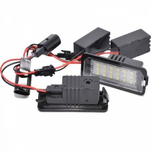 Lămpi Led număr înmatriculare Volkswagen, BMW, Audi, Skoda, Seat18 led