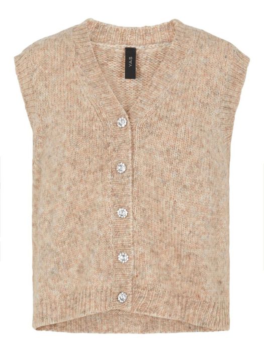 Y.A.S. топъл елек с копчета-бижу