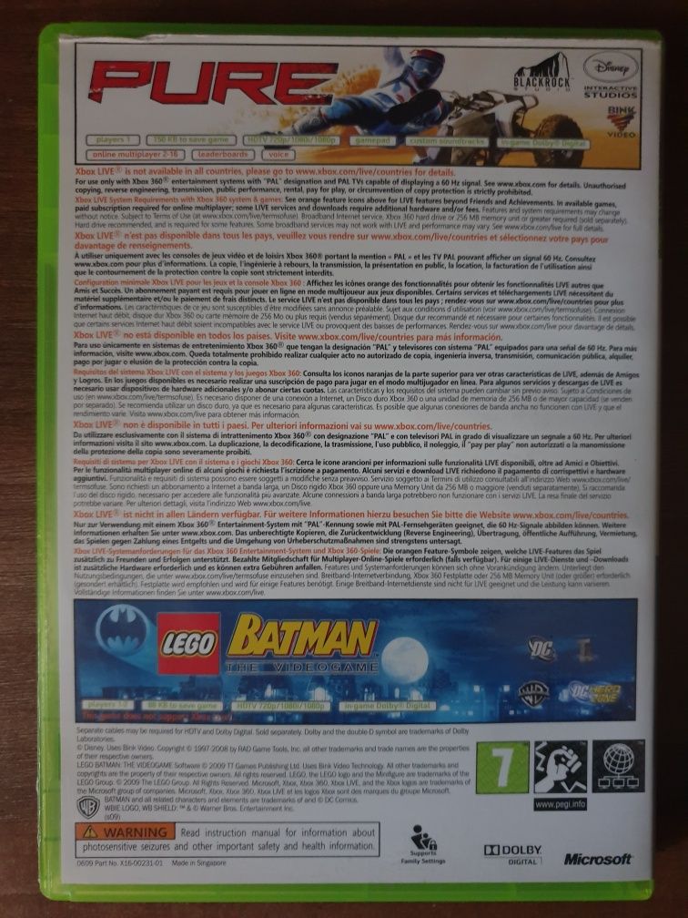 Pure + LEGO Batman The Videogame Xbox 360