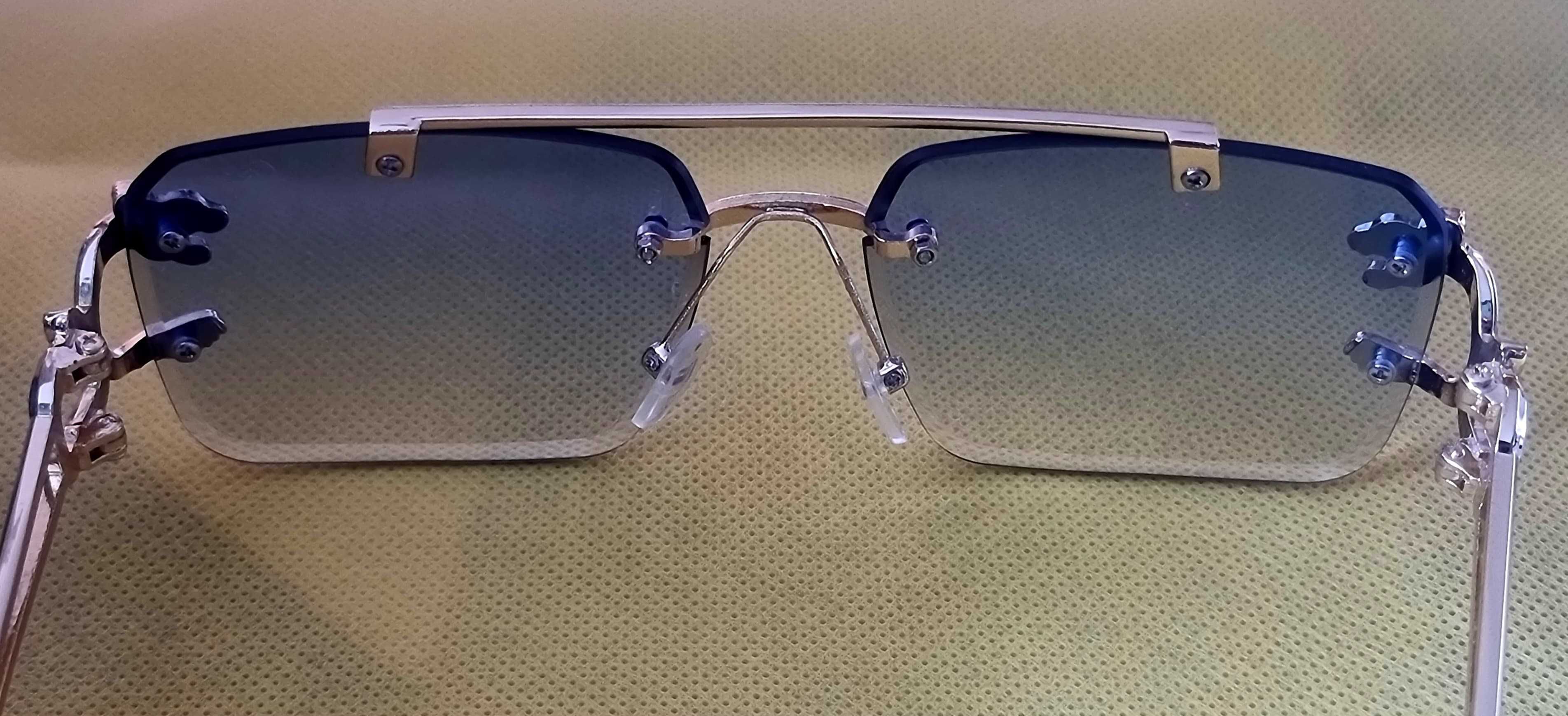 Ochelarii de soare Cartier lentile  albastre, transport gratuit