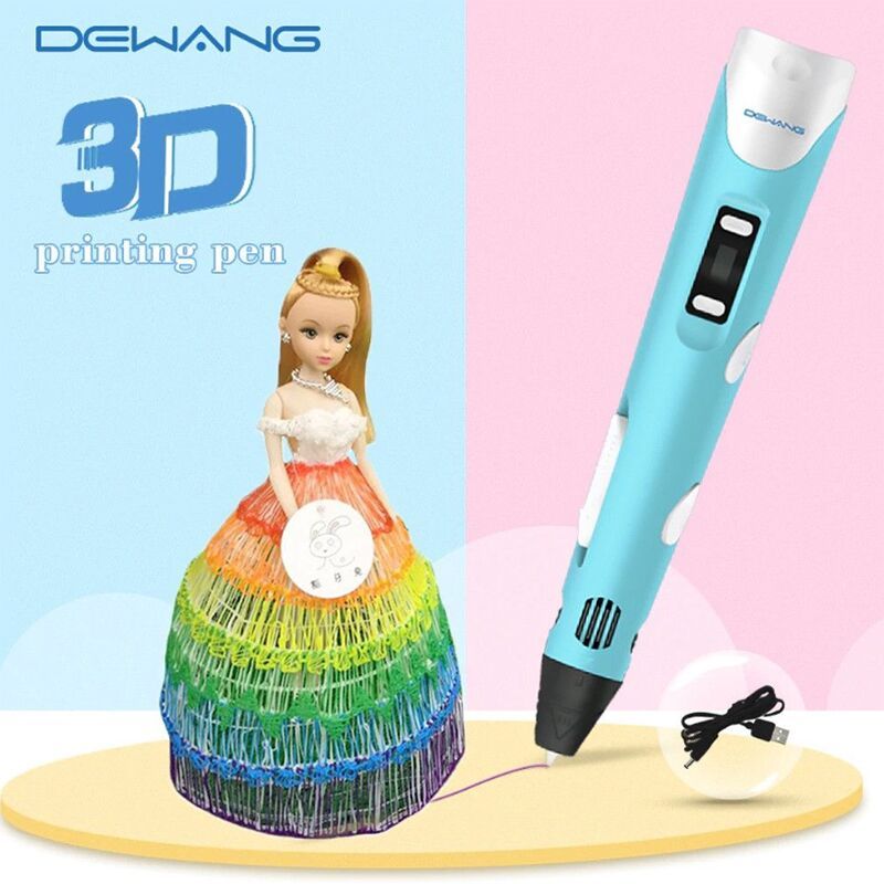 НЕМСКИ D писалка за рисуване и моделиране – Draw pen + ЛЕД ФЕНЕР