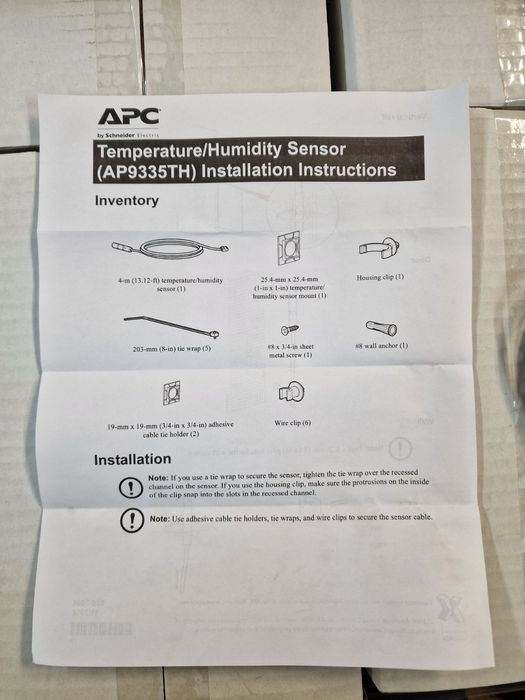 APC AP9335TH Temperature & Humidity Sensor – сензор за темп и влажност
