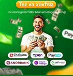 Uzum anor peyme alif Limitlaringiz naxd qilib beriladi