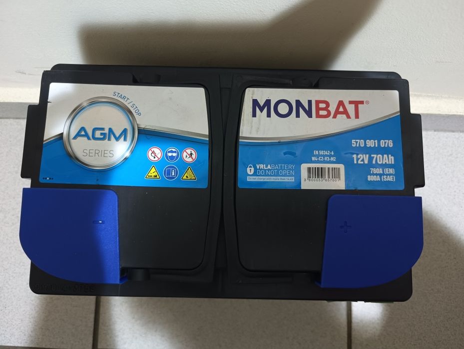 Акумулатор AGM monbat НОВ