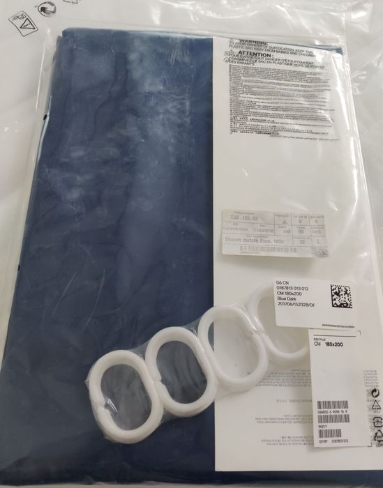 Perdea de dus H&M bleumarin noua