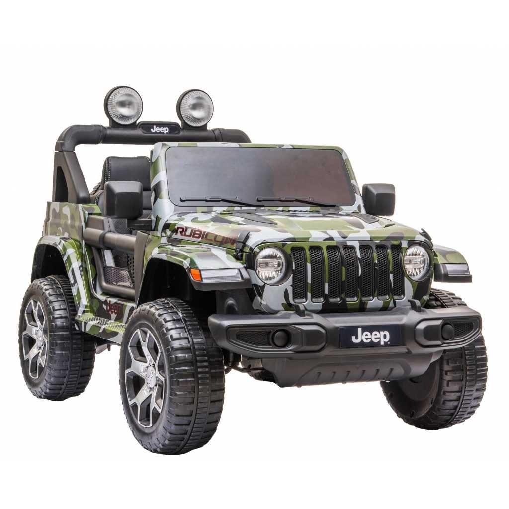 Masinuta electrica copii 2-8 ani Jeep Rubicon 4x4, Roti Moi  Camo