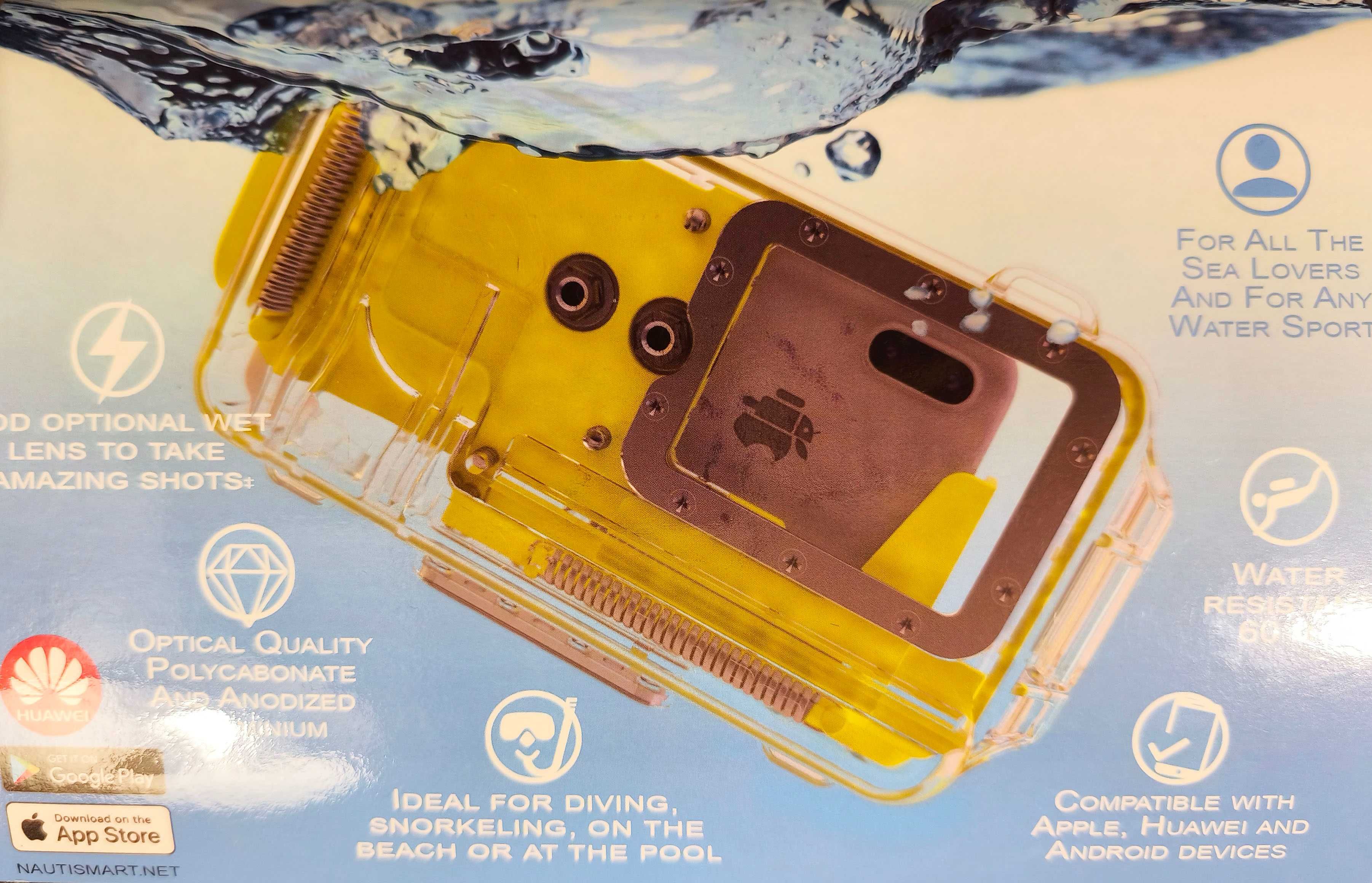 Carcasa subacvatica pentru smartphone - NAUTISMART PRO (foto/video)