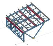 Carport metalic dublu zincata, garaj,support fotovoltaic