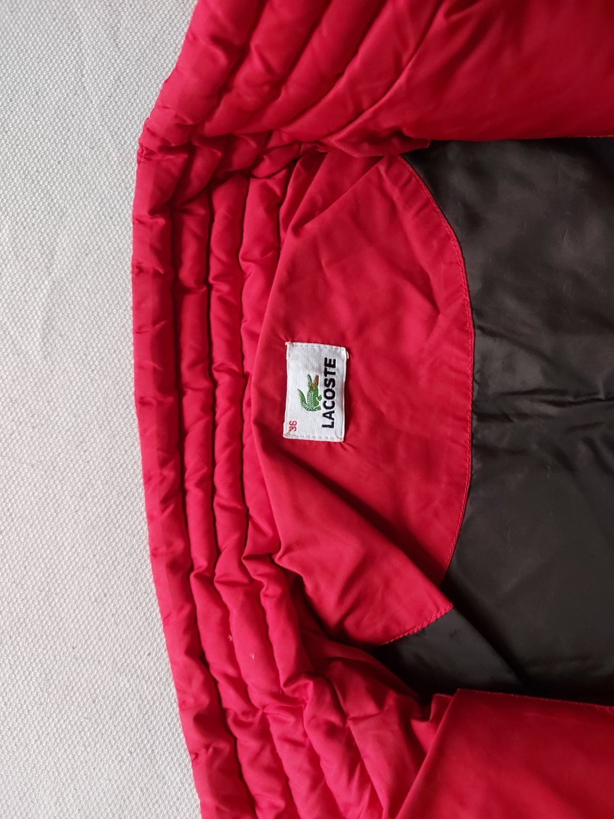 Детско пухено яке, Lacoste, размер 160см, 12-14г.,Женско XS ,червено,