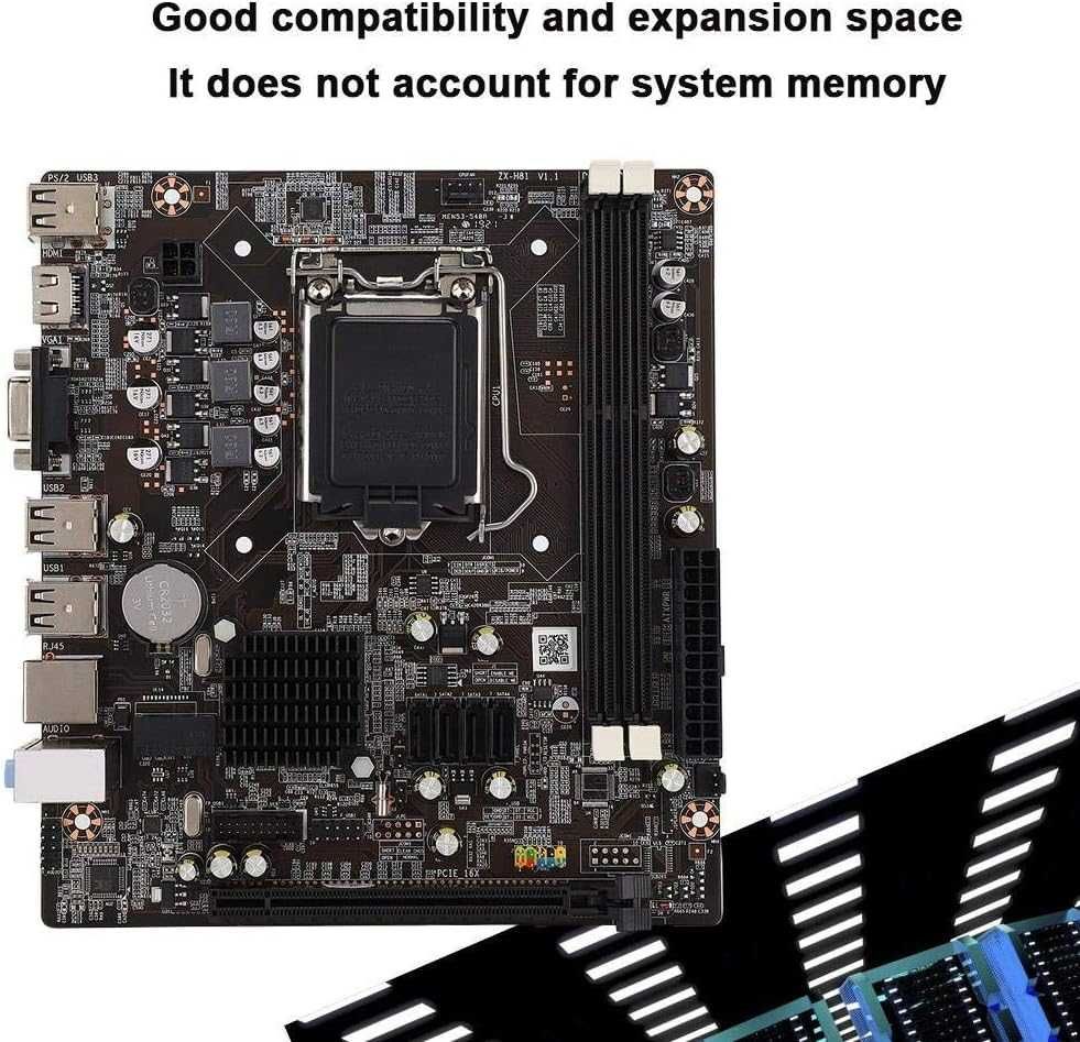 Placa baza Tosuny H81 LGA 1150 PC SATA USB3.0 PCI-E x16 HDMI+16Gb DDR3
