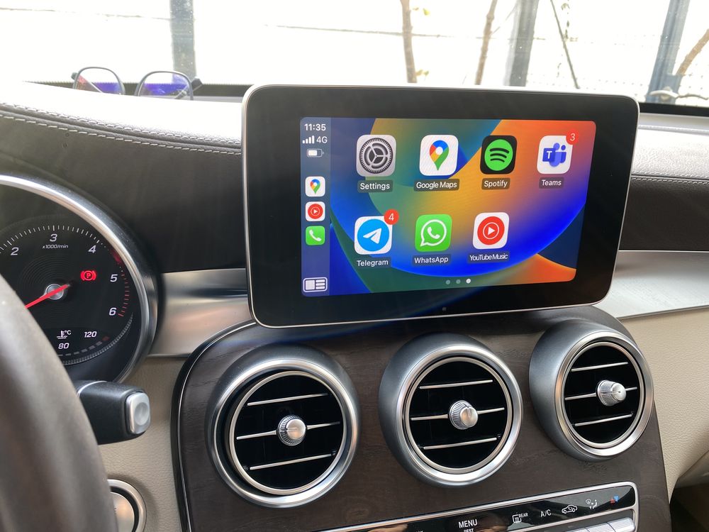 Apple Carplay & Android Auto Mercedes GLC x253 & C Class w205