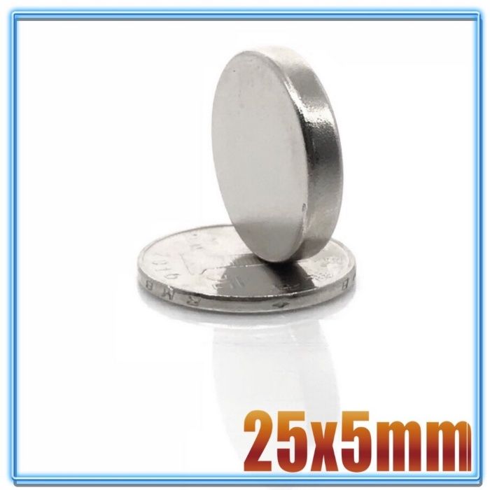 25x5mm МАГНИТ-10кг. неодимов N52, magnit, НЕОДИМОВ