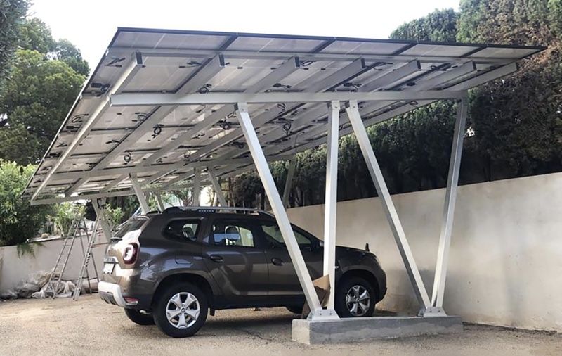 Carport auto/ garaj modular/ copertina auto/ structuri metalice