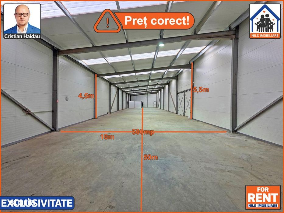 2 x Hala 500mp | Deschidere E85 si Macului |Utilitati | Afumati IF