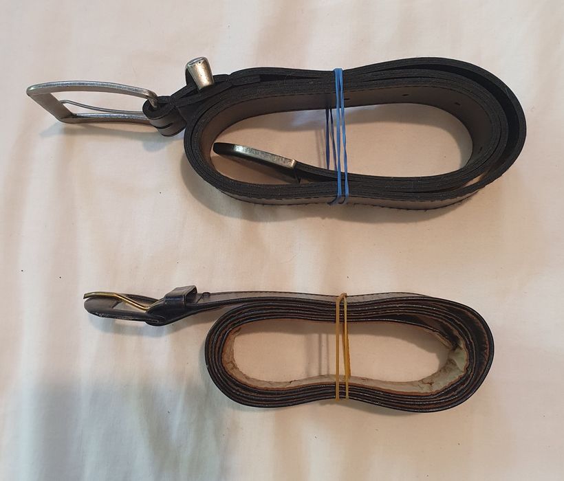 Curele piele /Nou/Negru