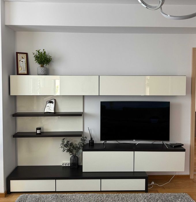 Mobila living / sufragerie MDF (mobila, masa, bar)