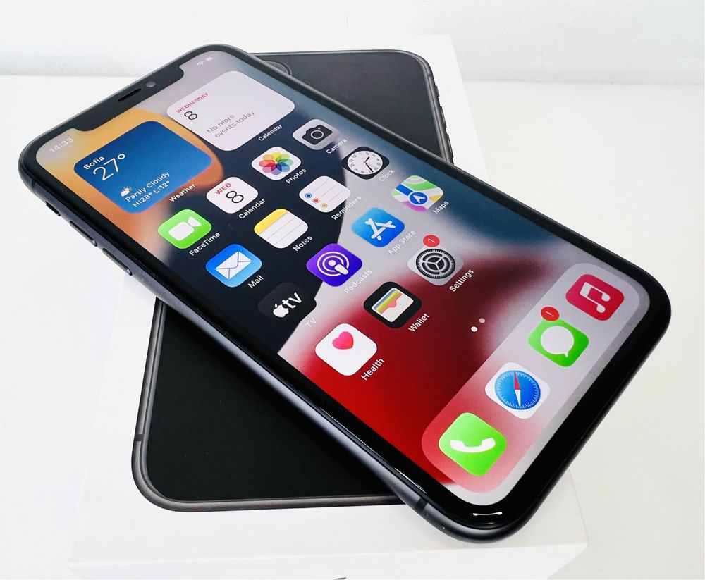 Apple iPhone 11 64GB Black 100% Батерия! Гаранция!