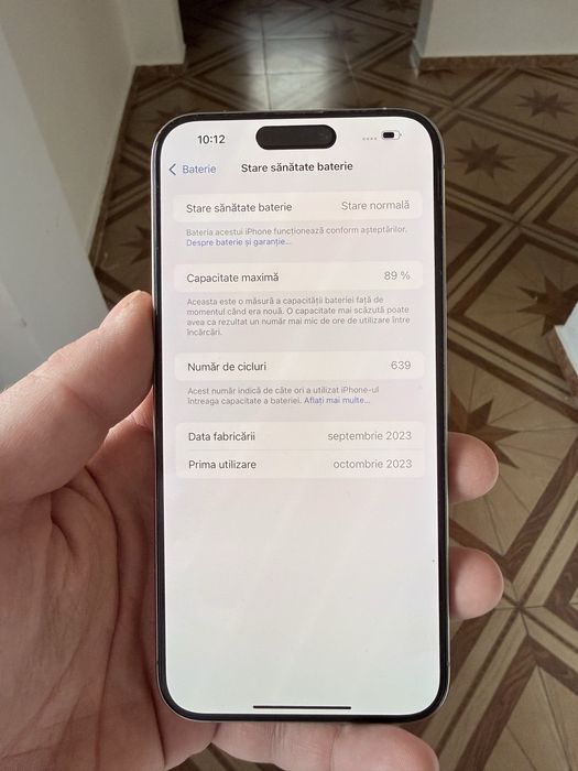 iPhone 15 Pro Max — Impecabil, 256GB, Factură