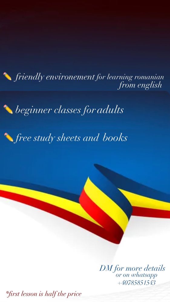 Romanian classes for beginners/Română pentru începători