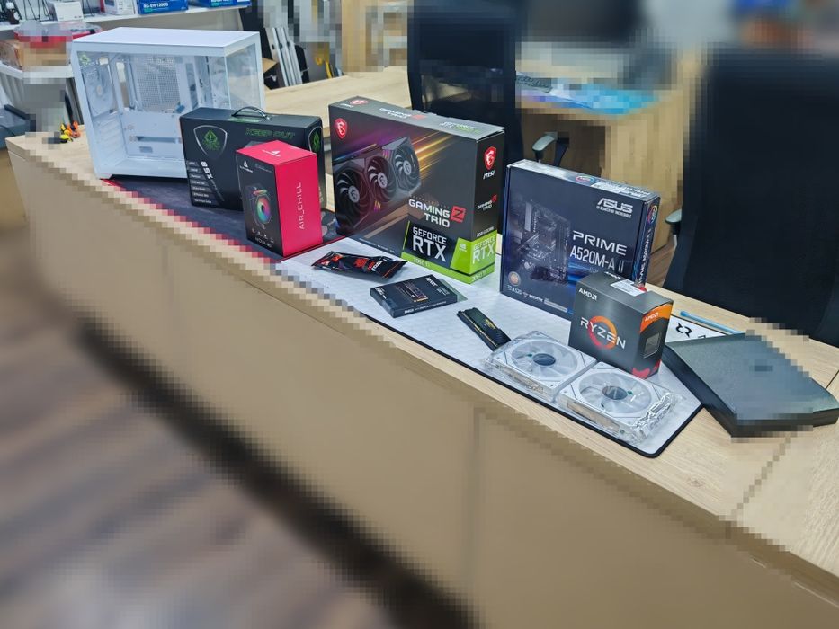 Pc gaming ryzen 5 5500 geforce rtx 3060Ti ram 32gbddr4,monitor 200hz